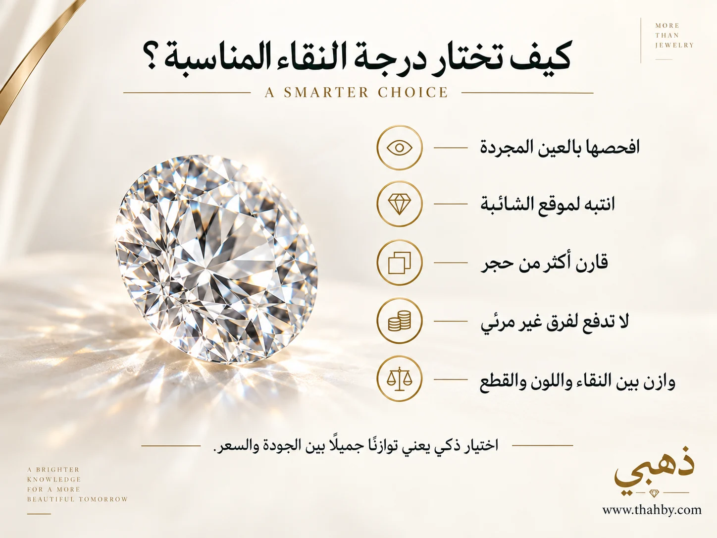 نصائح اختيار درجة نقاء الألماس المناسبة